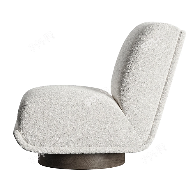 Bronwyn Swivel Chair: Modern Elegance, Perfect Swivel 3D model image 6