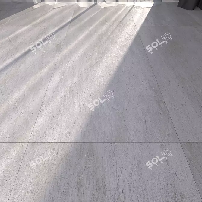 Hyper Silver Floor Tiles 60x120 3D model image 1