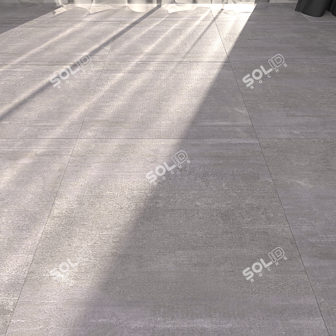 Hangar Smoke 60x60 Floor Tile 3D model image 1