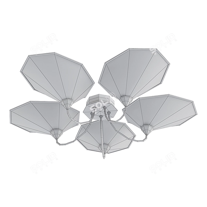Elegant Ceiling Light: Shield 3D model image 2