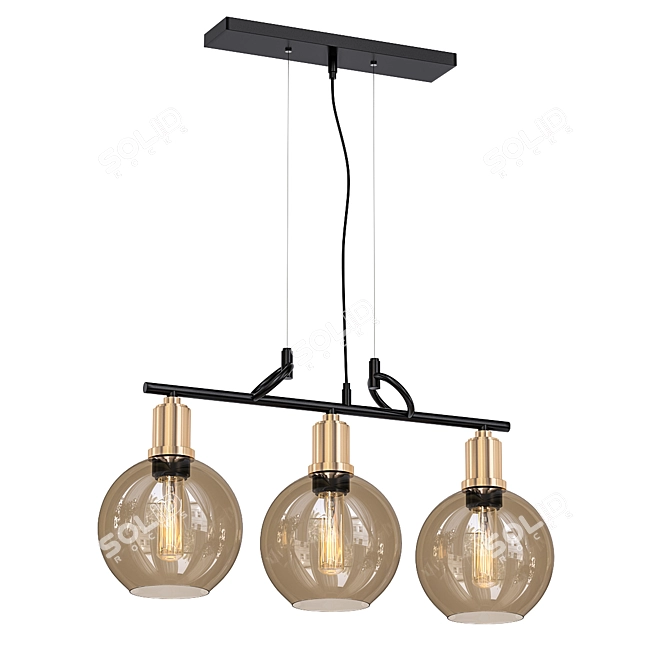 Elegant 4light 11053 Pendant Light 3D model image 1