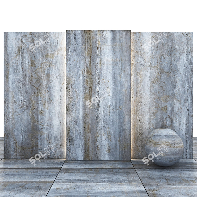 Dayton Blue Stone Slabs & Tiles 3D model image 1