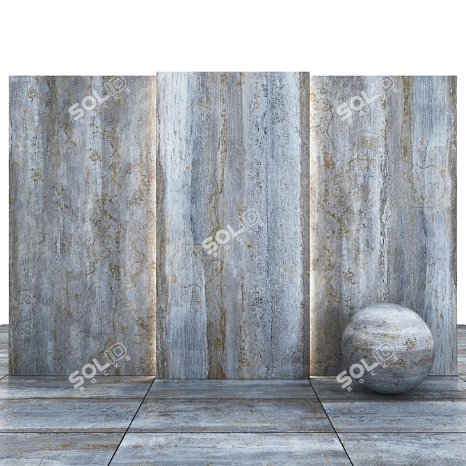 Dayton Blue Stone Slabs & Tiles 3D model image 2