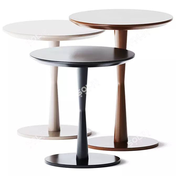 Poliform Flute Tables: Modern Elegance 3D model image 1