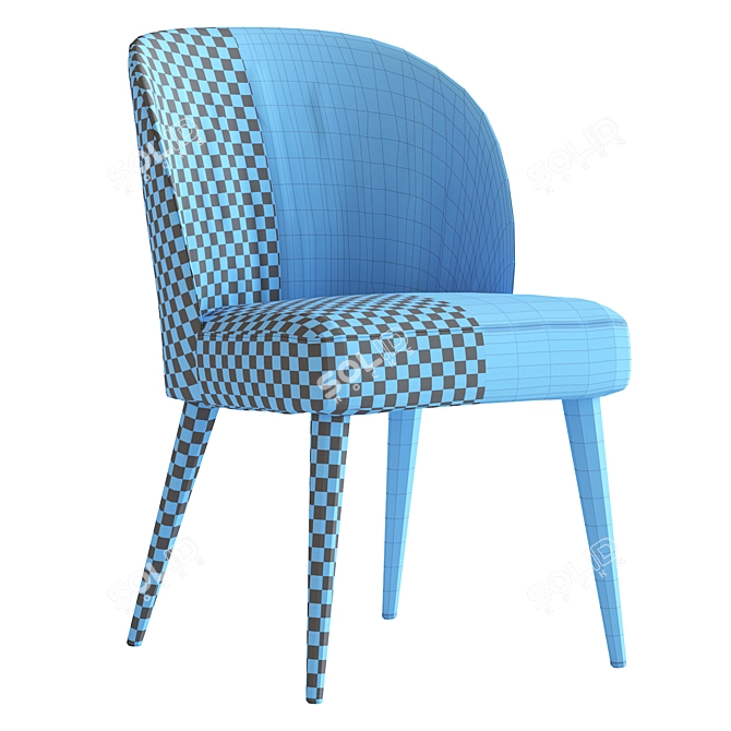 Elegant Rose Chair 3D model image 5