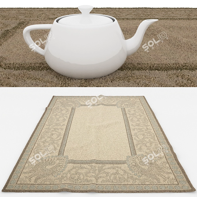 Versatile Set of 6 Rugs for Stunning Renders 3D model image 3