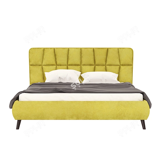 EMILY Modern Bed: Stylish and Spacious 3D model image 12