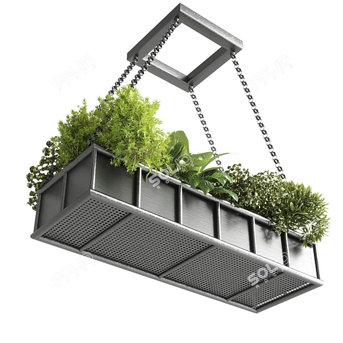 Hanging Indoor Plants Pot 3D model image 1