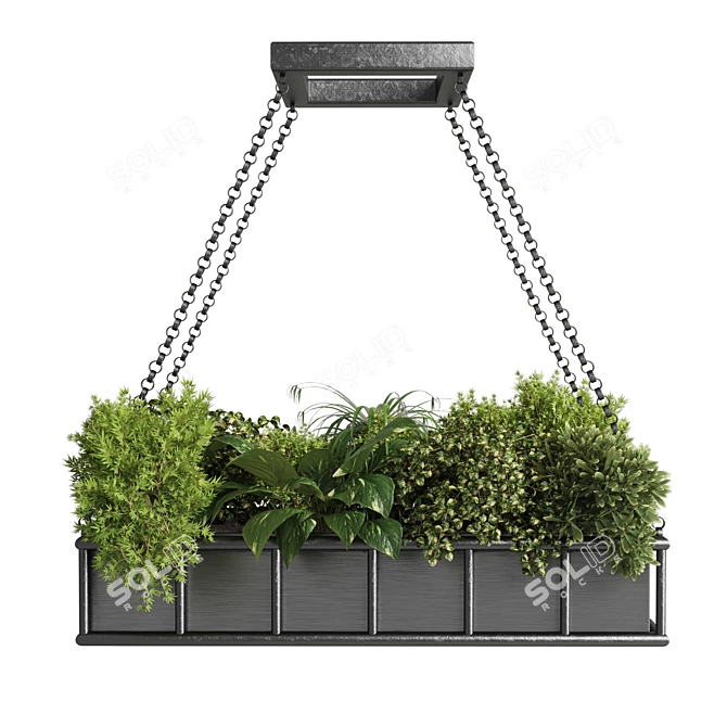 Hanging Indoor Plants Pot 3D model image 2