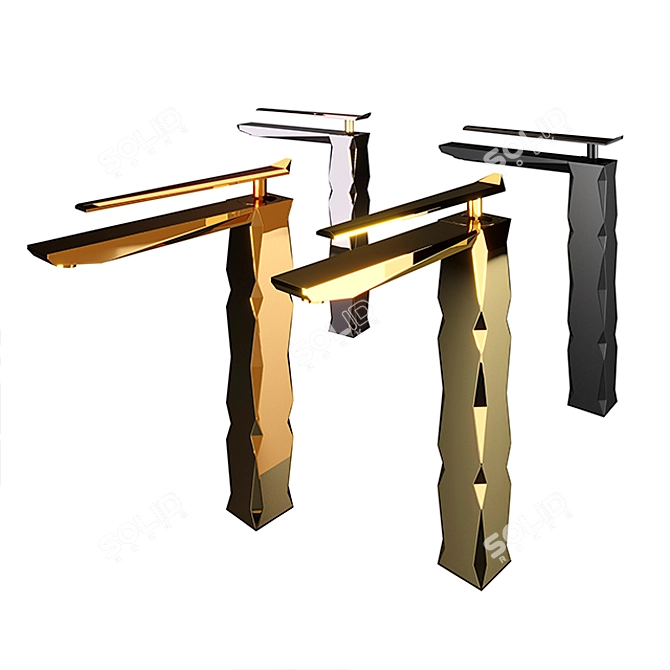 Maier Ikon: Luxury Geometric Prism Faucet 3D model image 1