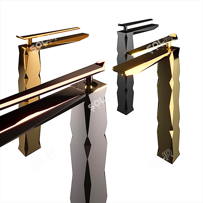 Maier Ikon: Luxury Geometric Prism Faucet 3D model image 2