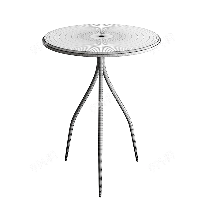 Marble Side Table CJ9740 3D model image 2