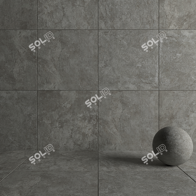 Flaviker Navona Gray Cross 120x120: Stylish Wall and Floor Tiles 3D model image 4