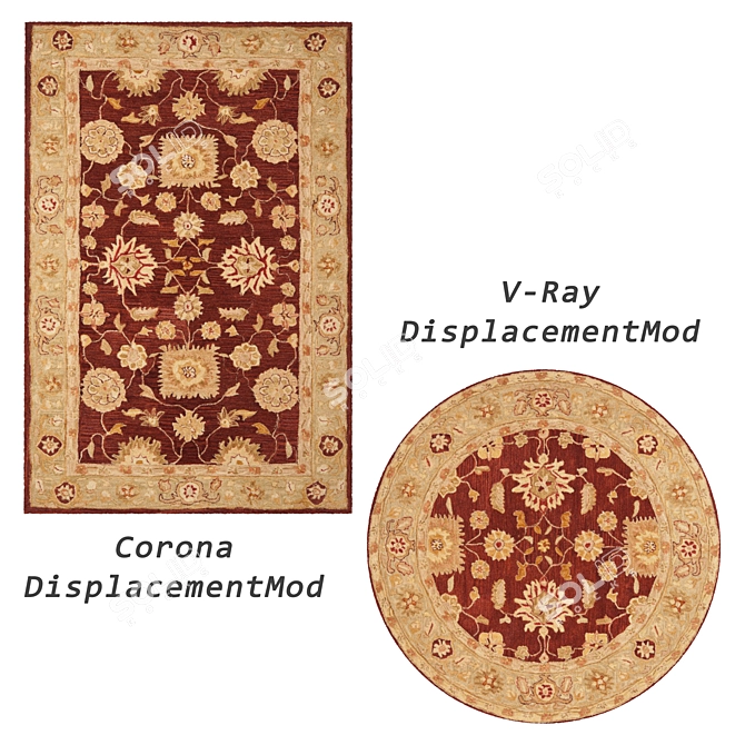 Versatile Rug Set for Stunning Renders 3D model image 2