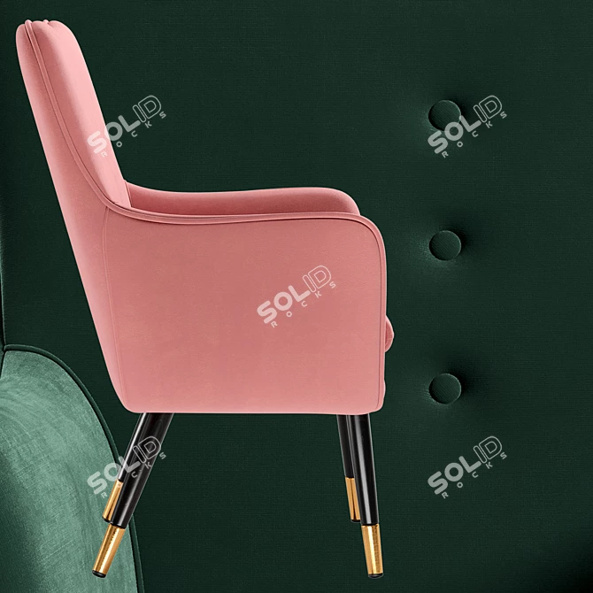 Contemporary Armchair: LaLume 3D model image 4