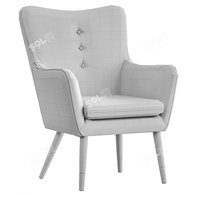 Contemporary Armchair: LaLume 3D model image 5