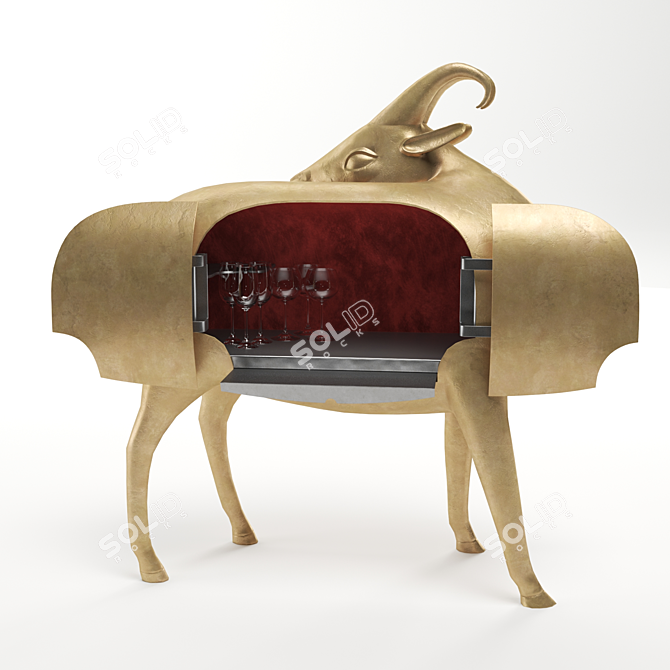 Goat Bar: A Quirky Drinking Experience 3D model image 2