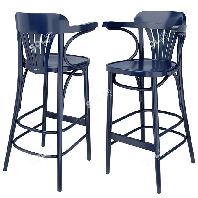 Fameg 165: Versatile Chair & Armchair & Barstool 3D model image 1