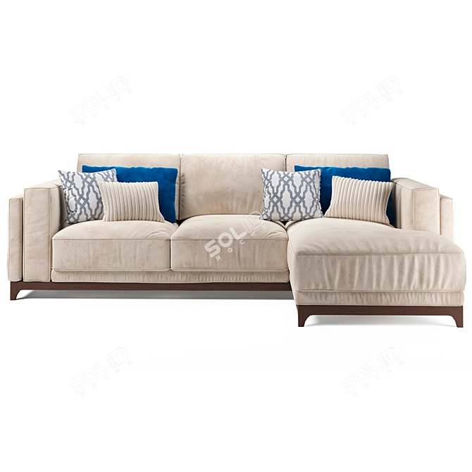 Minimalist Comfort: Manhattan Sofa 3D model image 2