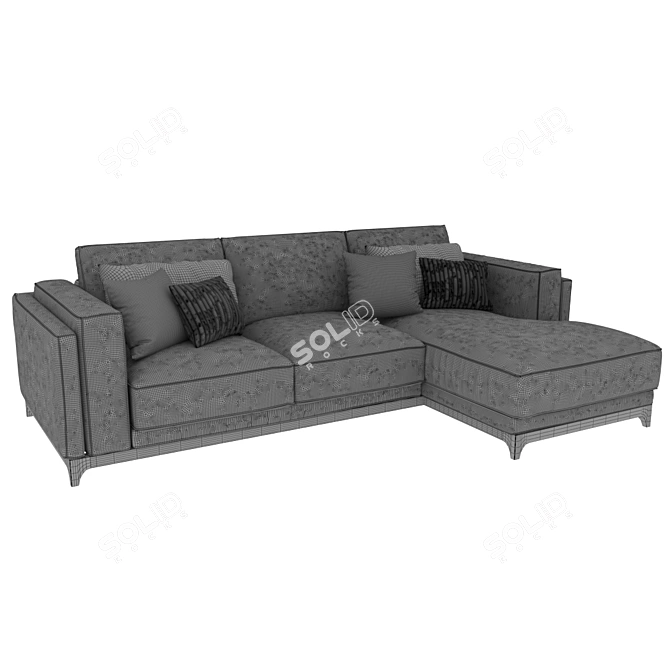 Minimalist Comfort: Manhattan Sofa 3D model image 3