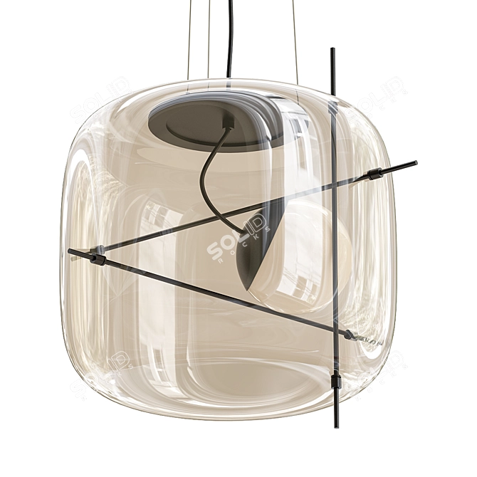 Elegant Vistosi Plot Pendant 3D model image 1