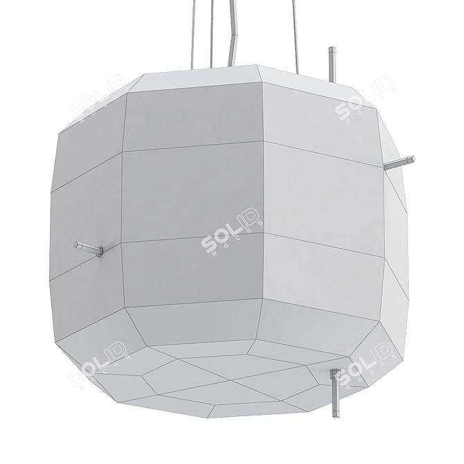 Elegant Vistosi Plot Pendant 3D model image 2