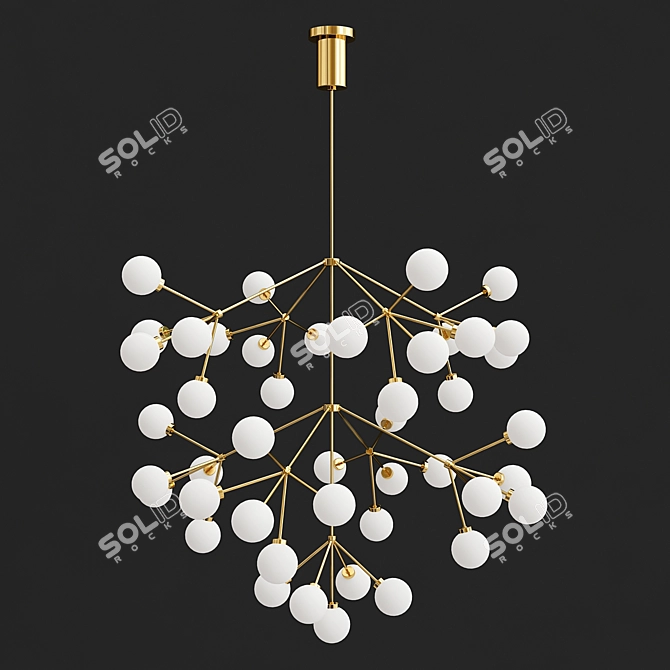 Elegant Mara Grande Chandelier 3D model image 1