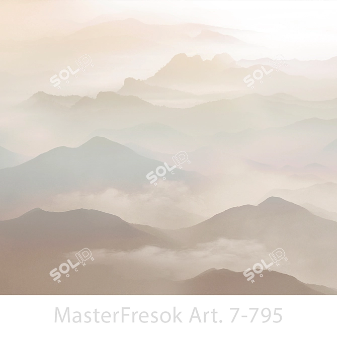 Title: Customizable Photo Wallpaper and Frescoes from MasterFresok 3D model image 1