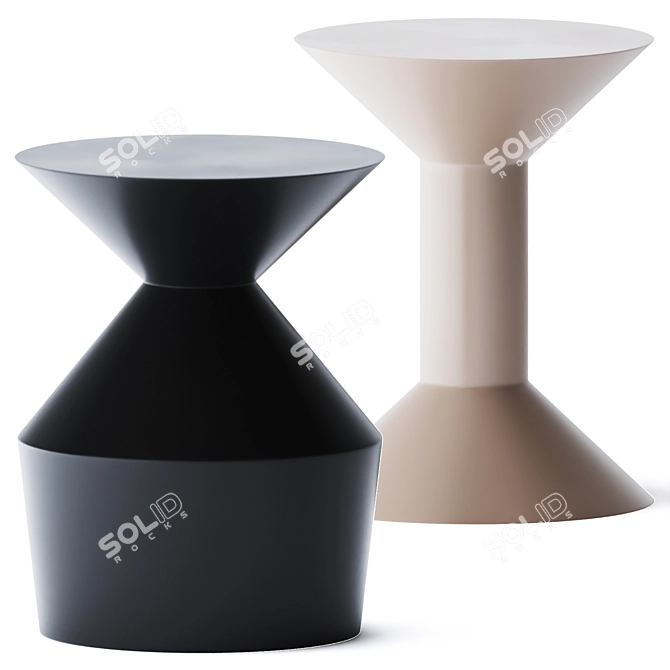 Vibrant Shape Tables: Stylish & Functional 3D model image 1