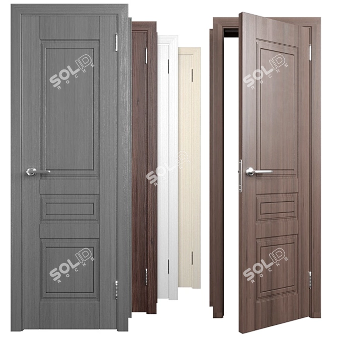 Dara Diva 2: Elegant Doors with Various Textures 3D model image 1