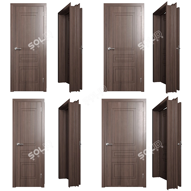 Dara Diva 2: Elegant Doors with Various Textures 3D model image 3