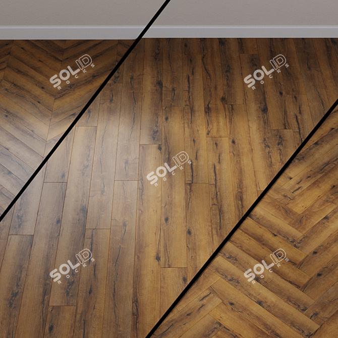 HARO Laminate Floor TRITTY 100 Gran Via - Authentic Oak 3D model image 1