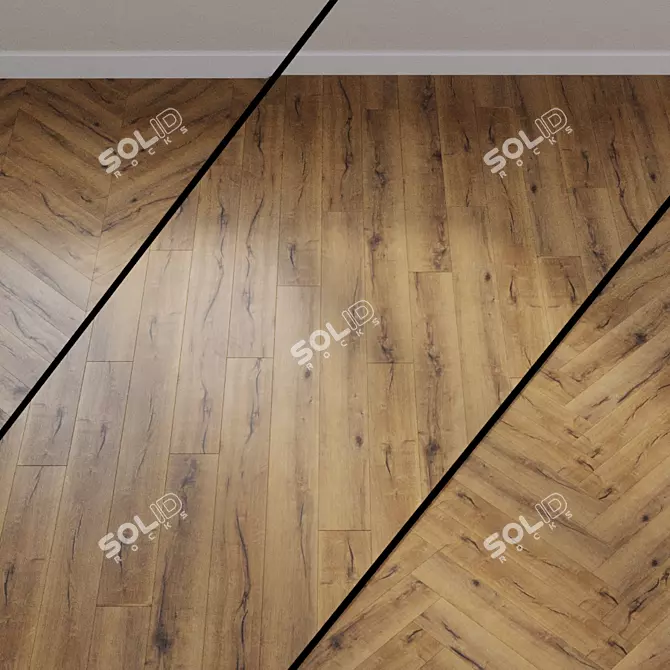 TRITTY 100 Gran Via 4V Oak Italica Laminate Flooring 3D model image 1