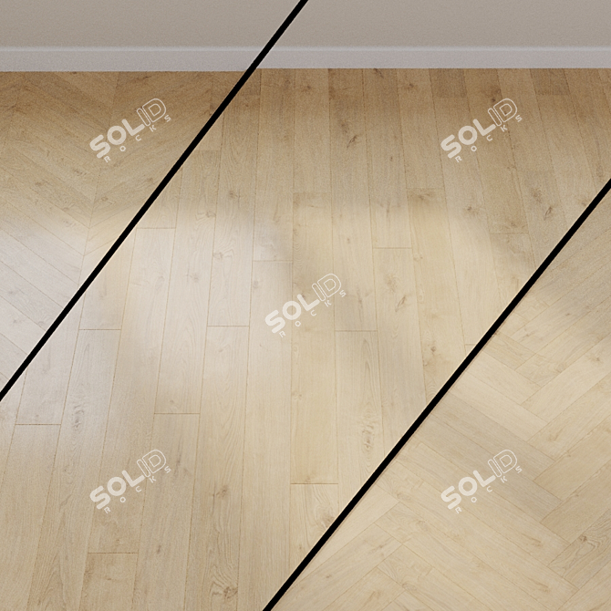 HARO Tritty 100 Oak Portland Laminate Flooring 3D model image 1