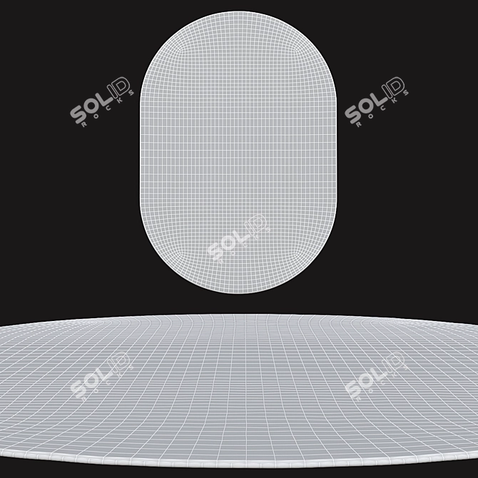 Elegant Oval Rugs | 39 3D model image 2