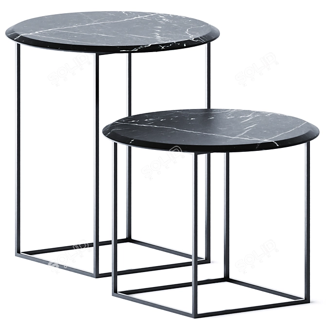 Modern Elegance: MT Coffee Tables Set 3D model image 1