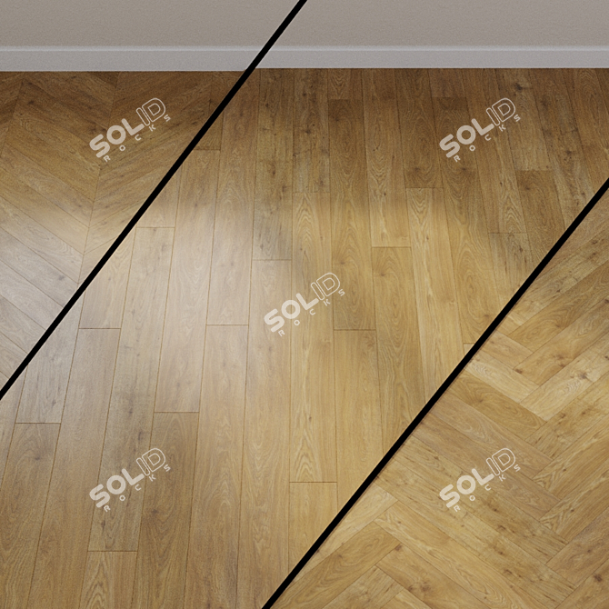 HARO Laminate Floor TRITTY 200 Aqua Sicily Oak 3D model image 1