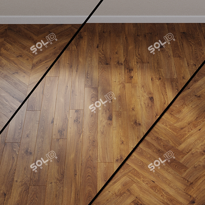 HARO Laminate Flooring TRITTY 90 Alabama Oak 3D model image 1