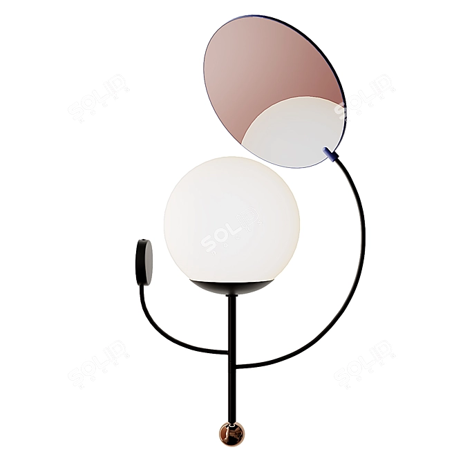 Vibrant Wall Lamp by Thomas Dariel 3D model image 1