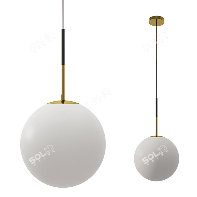 Jugen Suspension Light  Sleek and Modern 3D model image 1