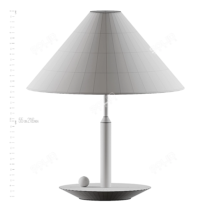 Vibrant Table Lamp: Thomas Dariel 3D model image 7