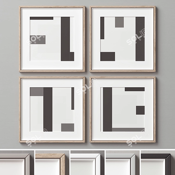 Versatile Picture Frames - Set of 4 3D model image 9