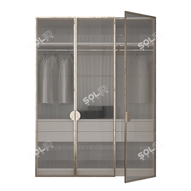 Spacious Edit Poly Cupboard 1800x2400x600mm 3D model image 1