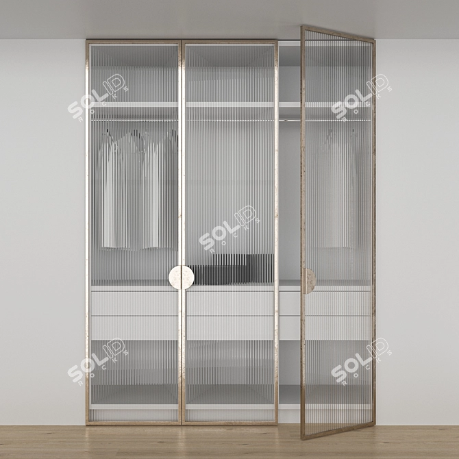 Spacious Edit Poly Cupboard 1800x2400x600mm 3D model image 3