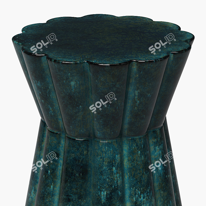 Clay Accent Side Tables Set 3D model image 2