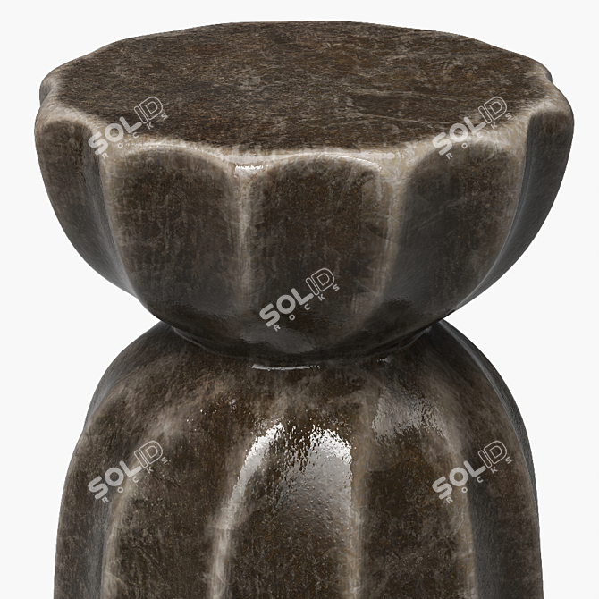 Clay Accent Side Tables Set 3D model image 3