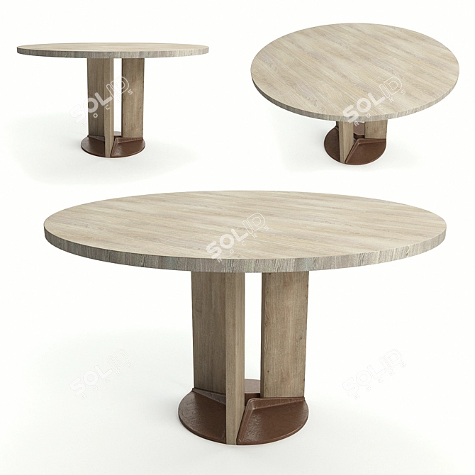 Aesthetic Axel Dining Table 3D model image 1