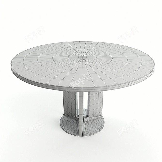 Aesthetic Axel Dining Table 3D model image 2