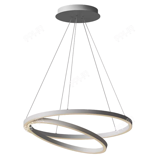 Lunedi Pendant: Elegant and Minimalistic Lighting 3D model image 2