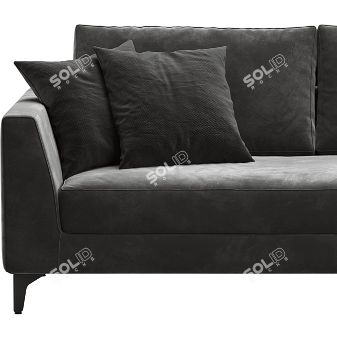Elevate Your Comfort with Meridiani Louis Up Sofa 3D model image 4